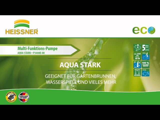 Heissner AQUA STARK ECO Multifunktionspumpe 2100 - 3400 l/h (P3400E-00)