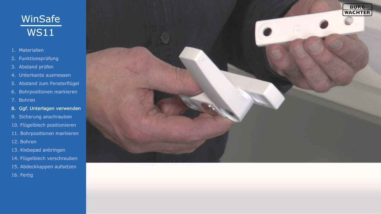 Burg Wächter Fenstersicherung Winsafe WS 11 W SB