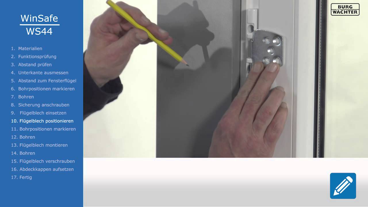 Burg Wächter Fenstersicherung Winsafe WS 44 W SB