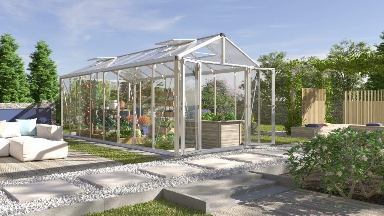 Vitavia Gewächshaus Zeus 15700 inkl. 3 Dachfenstern - 15,7 m²