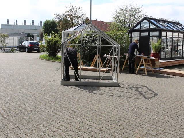 Vitavia Gewächshaus Eris 6200 inkl. 1 Dachfenster, Regenrinnen, Stahlfundamentrahmen - 6,2 m²