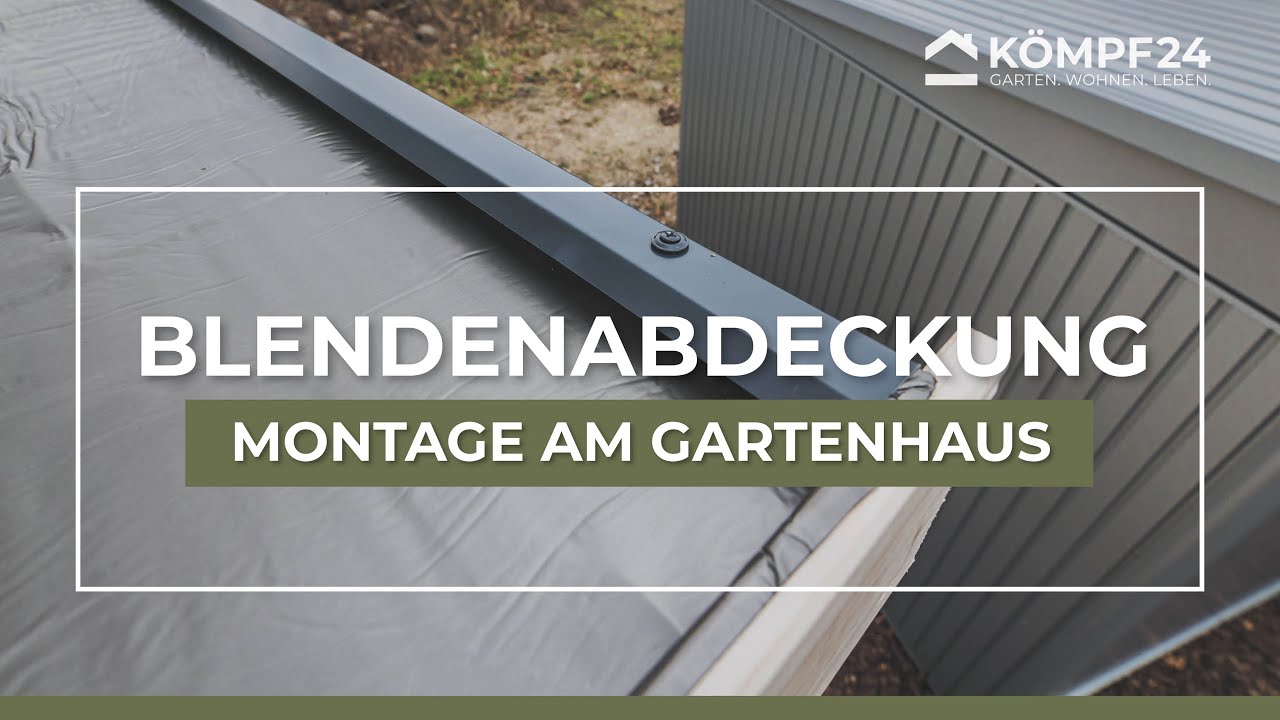 Blendenabdeckung für Gartenhäuser anthrazit (1 Stück, Typ 1b bis 30 mm Breite)