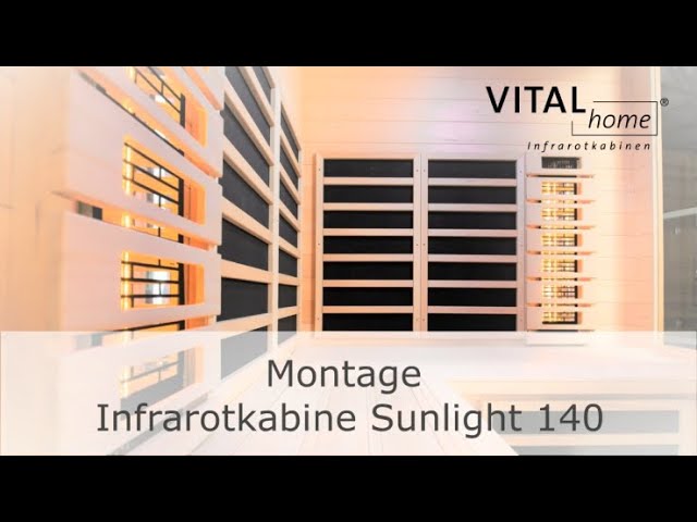 VITALhome Infrarotkabine Sunlight 155 Ecke inkl. 5-teiligem gratis Zubehörset