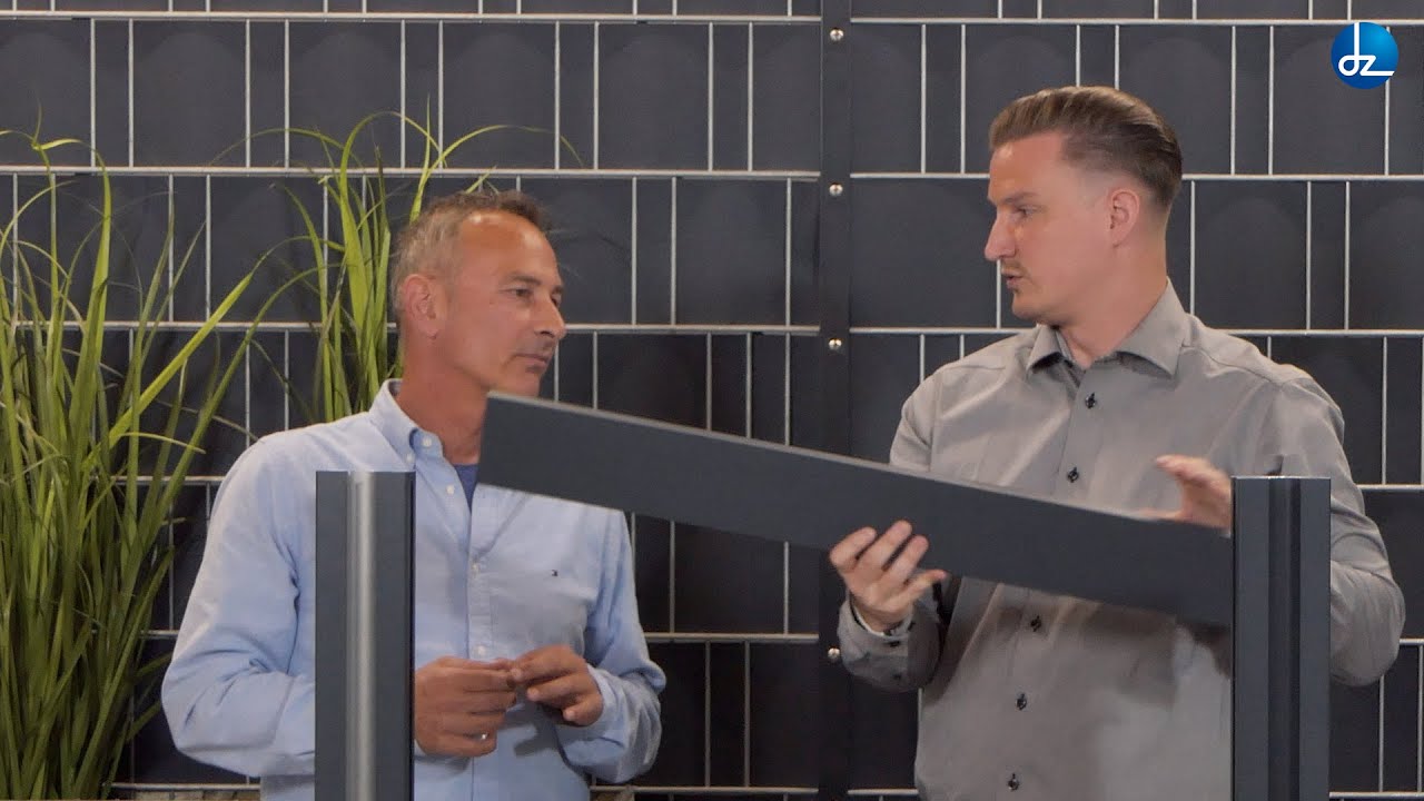 dz Alu Steckzaun-Komplettset VIDUAL Line 100 Distanz 18 mm zum Einbetonieren