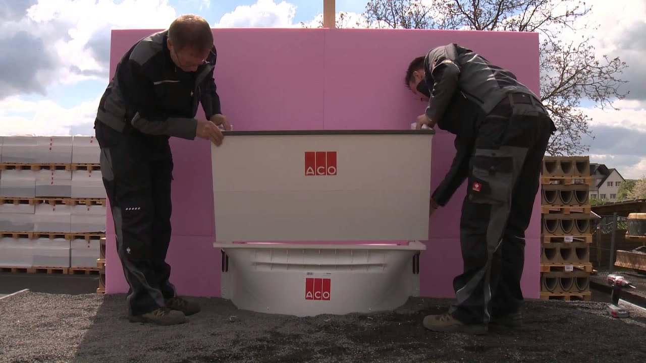 ACO Therm® Aufstockelement (h= 3-30 cm) für Lichtschachtbreite 80 cm - Tiefe 40 cm