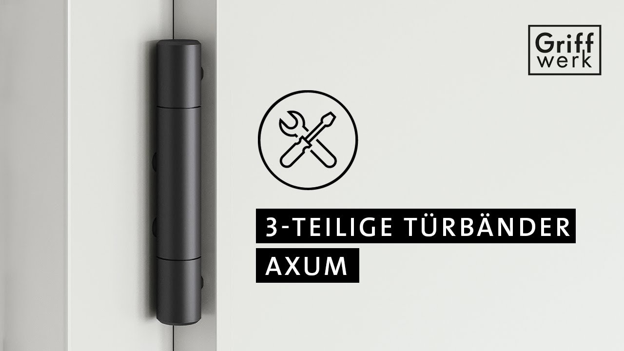 Griffwerk Bandpaare AXUM Türbänder inkl. Rahmenteil für gefälzte Holz-Türblätter