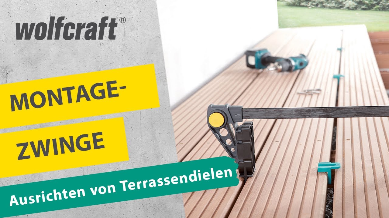 wolfcraft Montagezwinge für Terrassendielen 6985000
